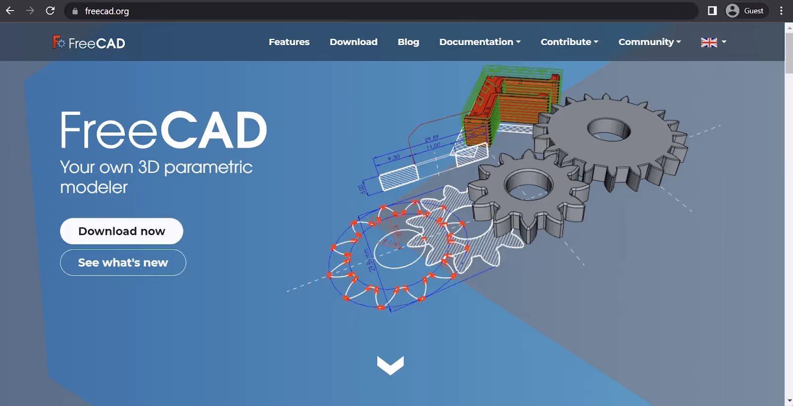 freecad landing page