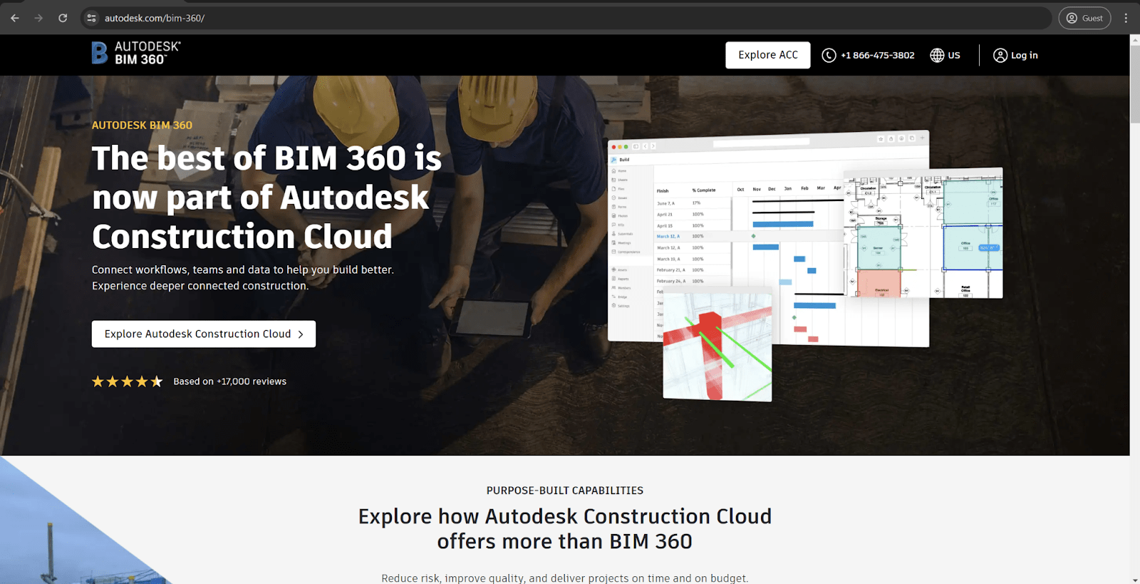 Autodesk Construction Cloud homepage