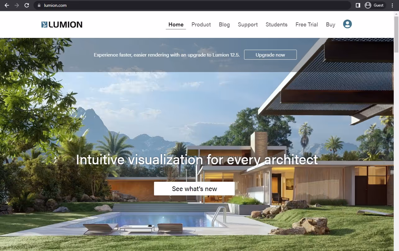 lumion landing page