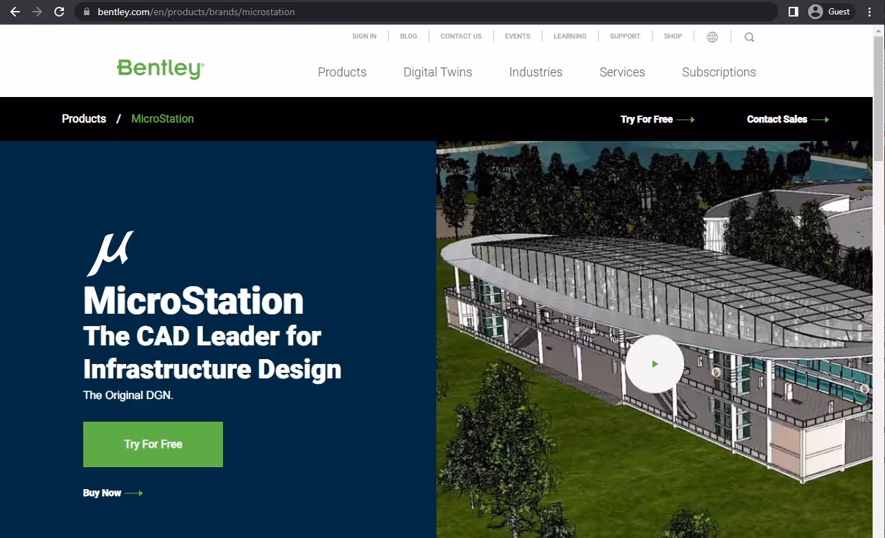 microstation landing page