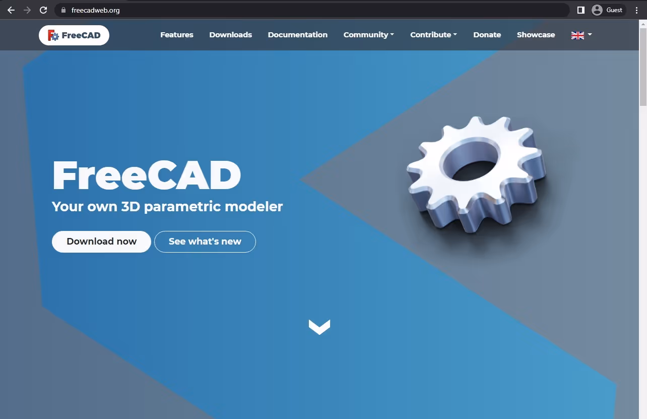 freecad landing page