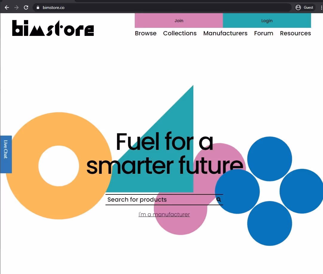 bimstore landing page