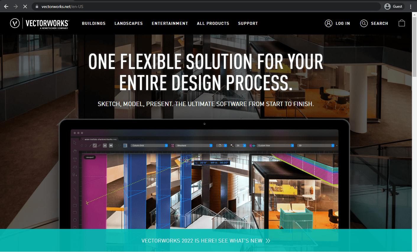 VectorWorks homepage
