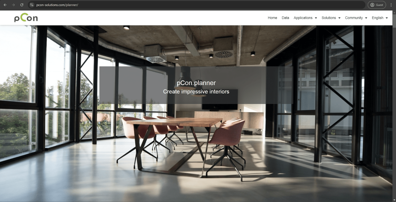 pCon.planner homepage