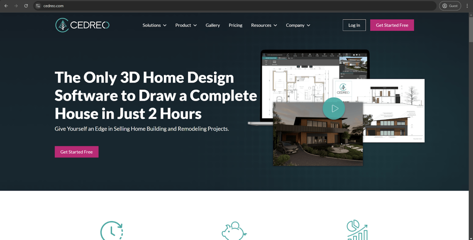 Cedreo homepage
