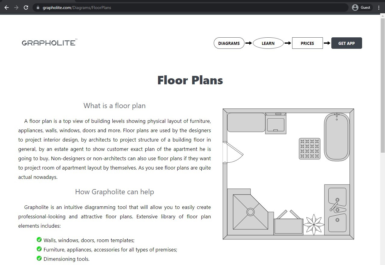 Grapholite Floor Plans homepage
