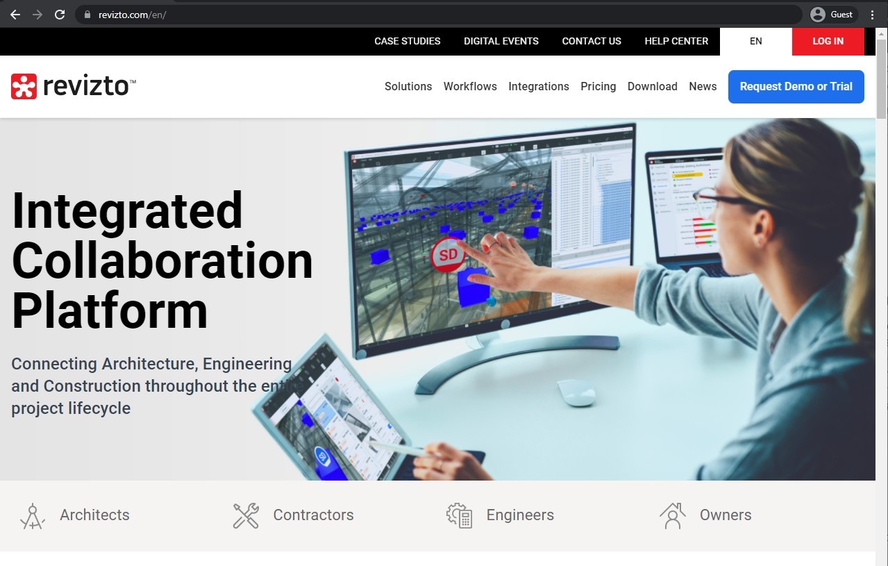 Revizto homepage
