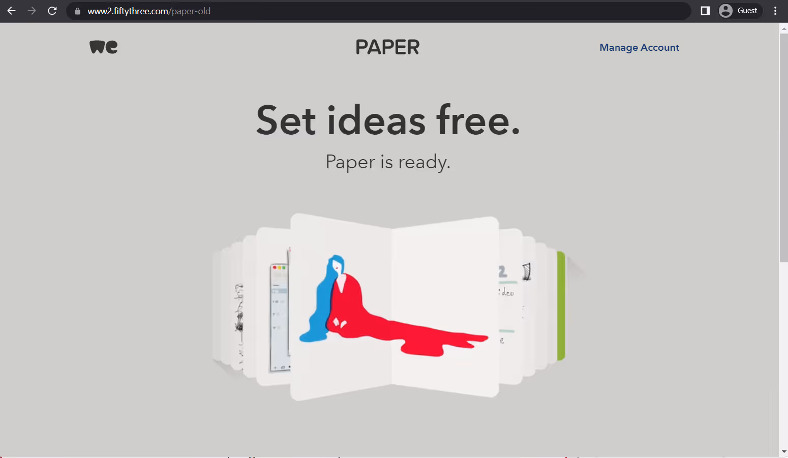 paper landing page
