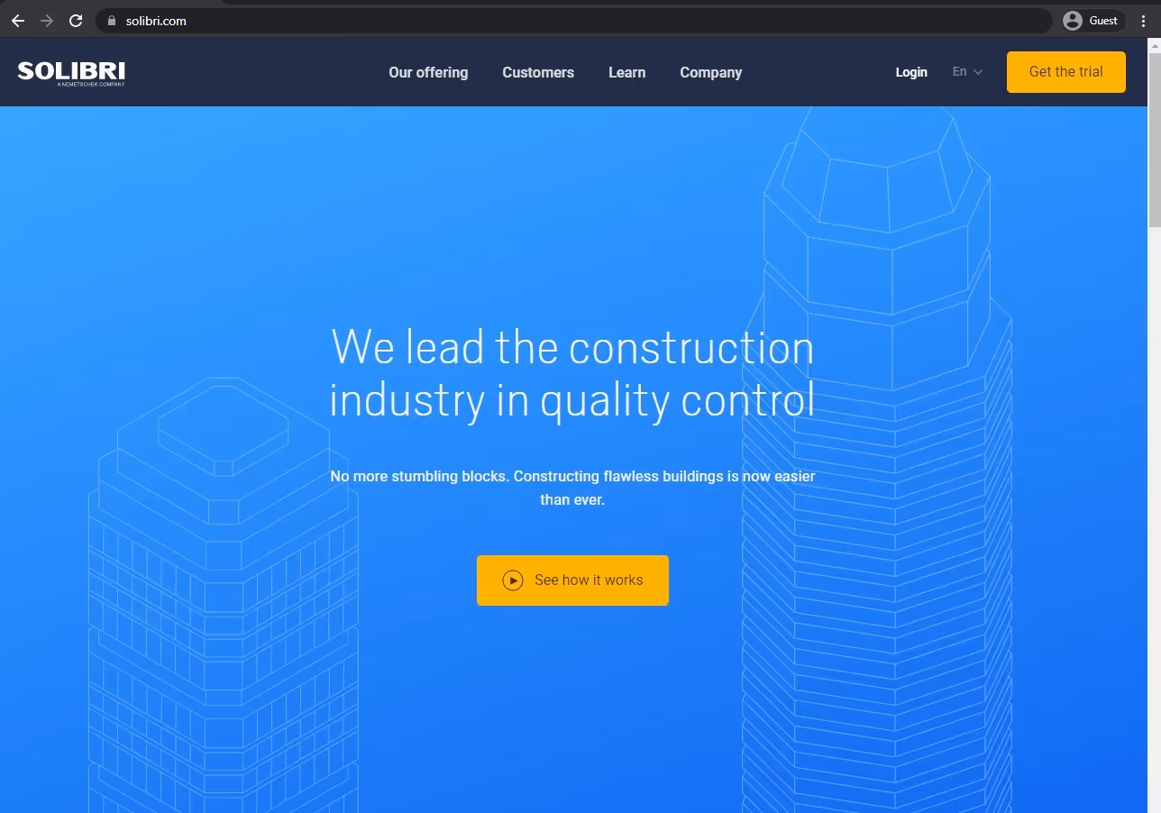 solibri landing page