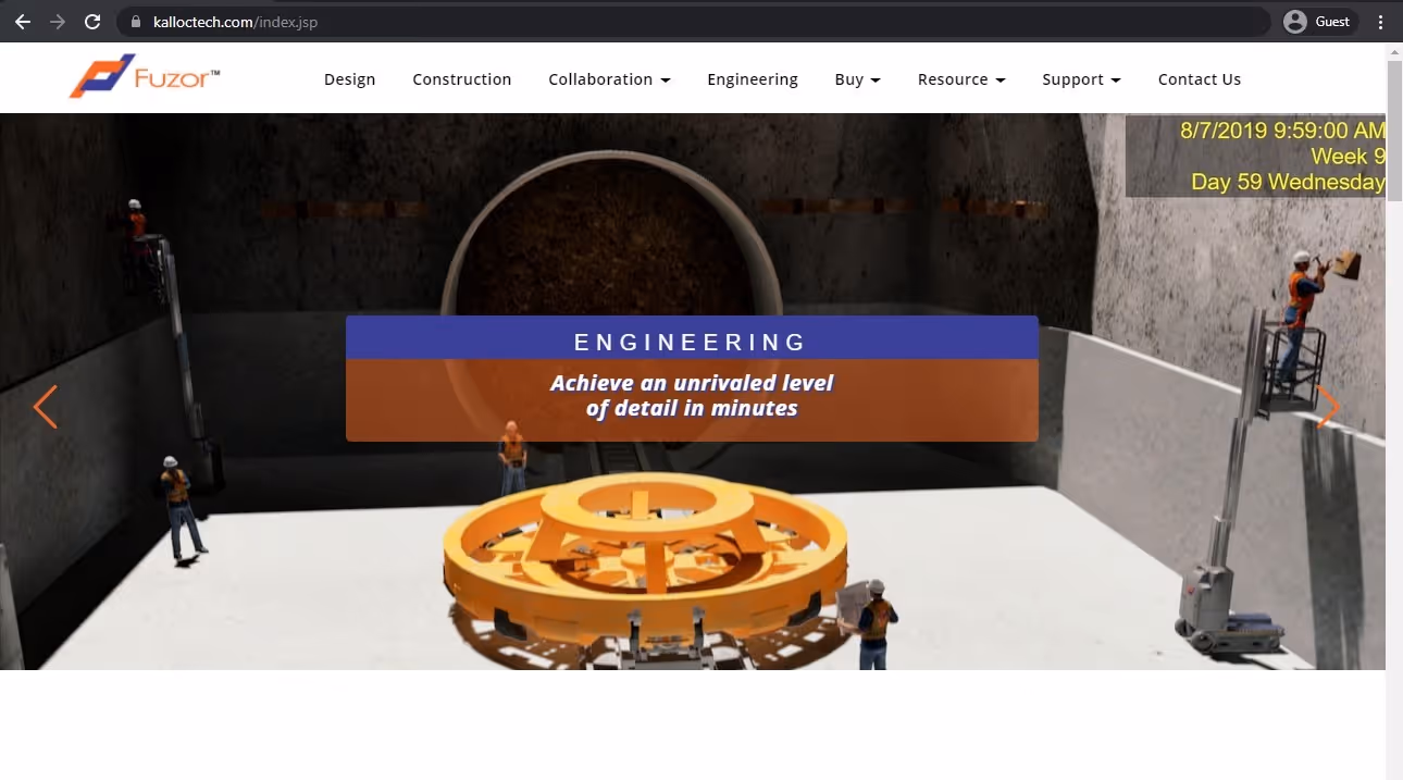fuzor landing page
