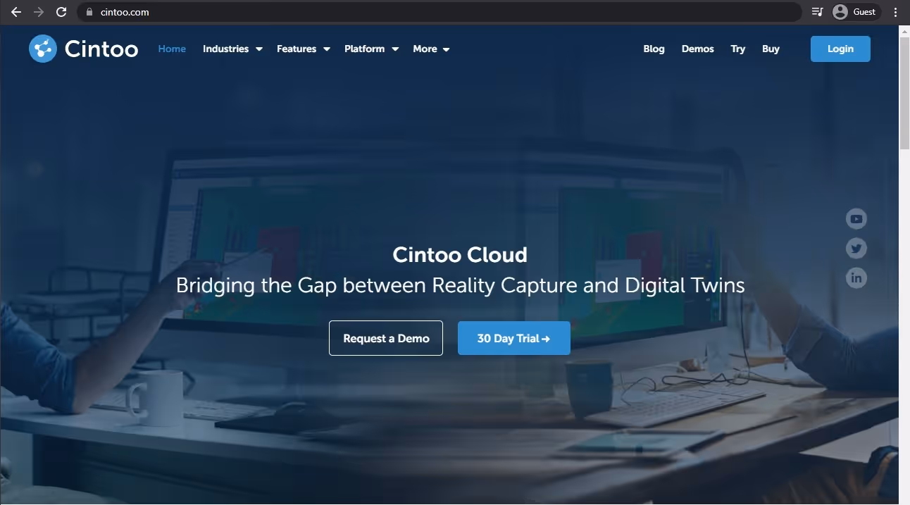 cintoo landing page