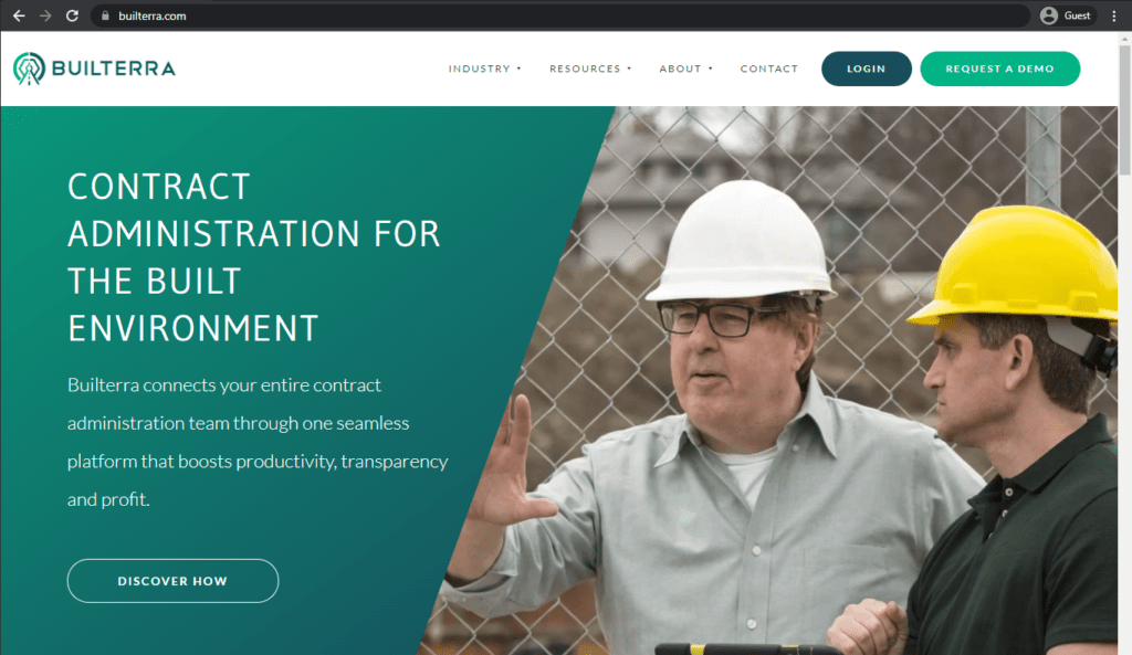builterra landing page
