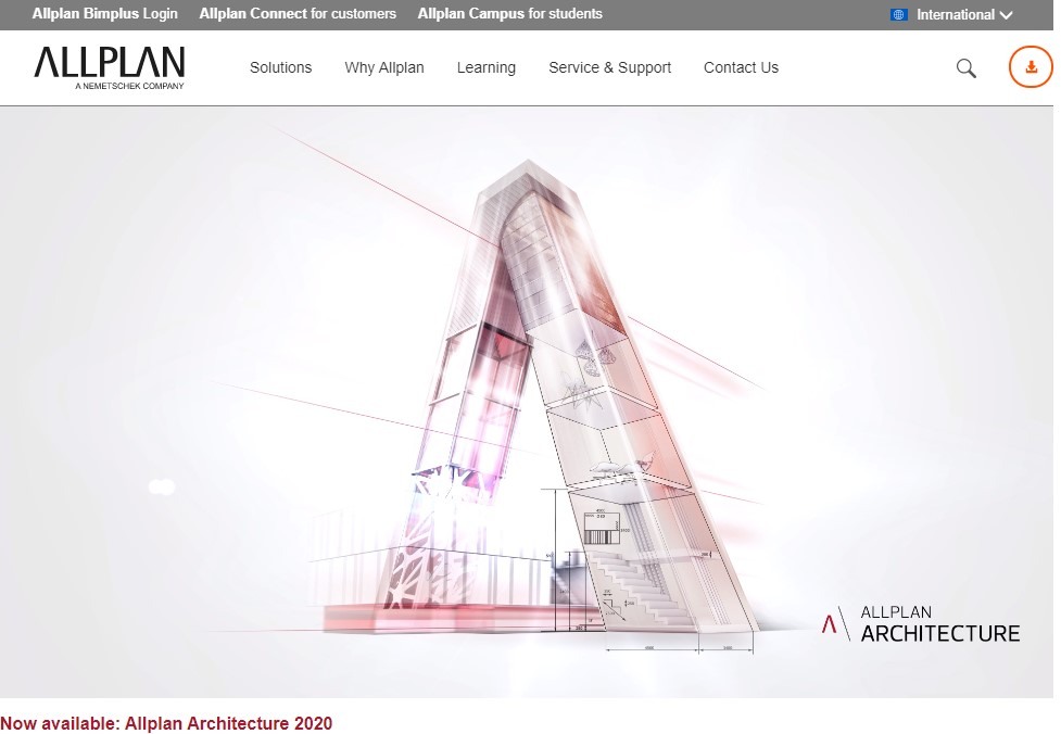 allplan architecture landing page