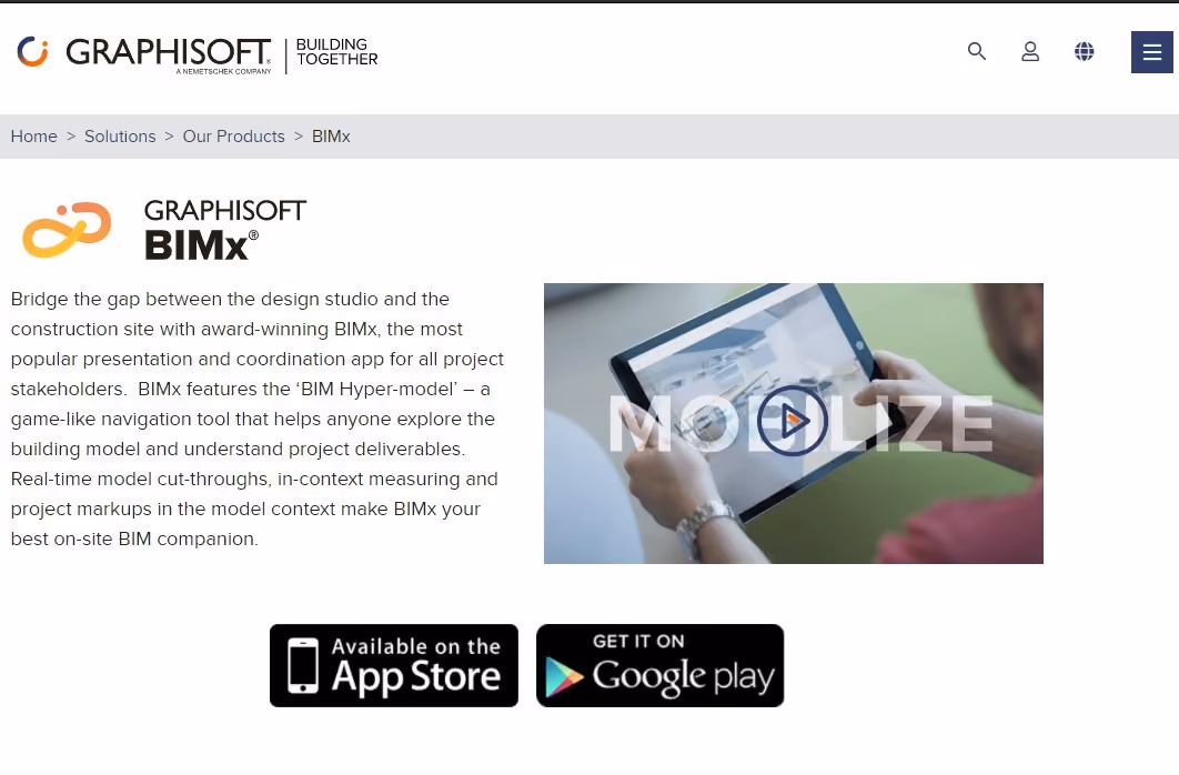 bimx landing page