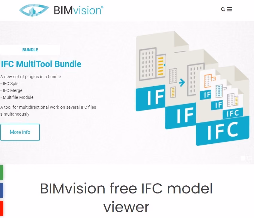 bim vision landing page
