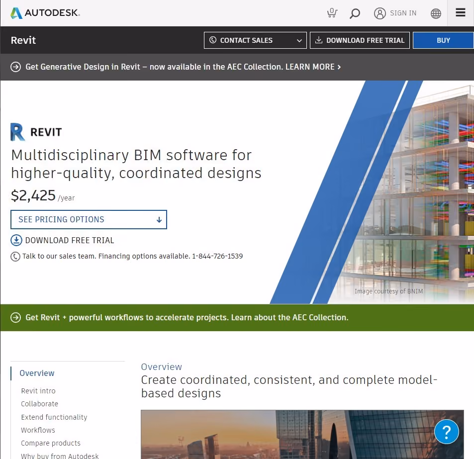revit landing page