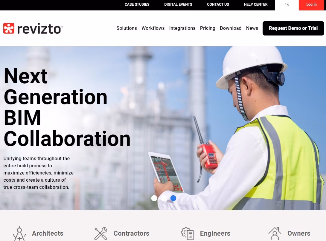 revizto landing page