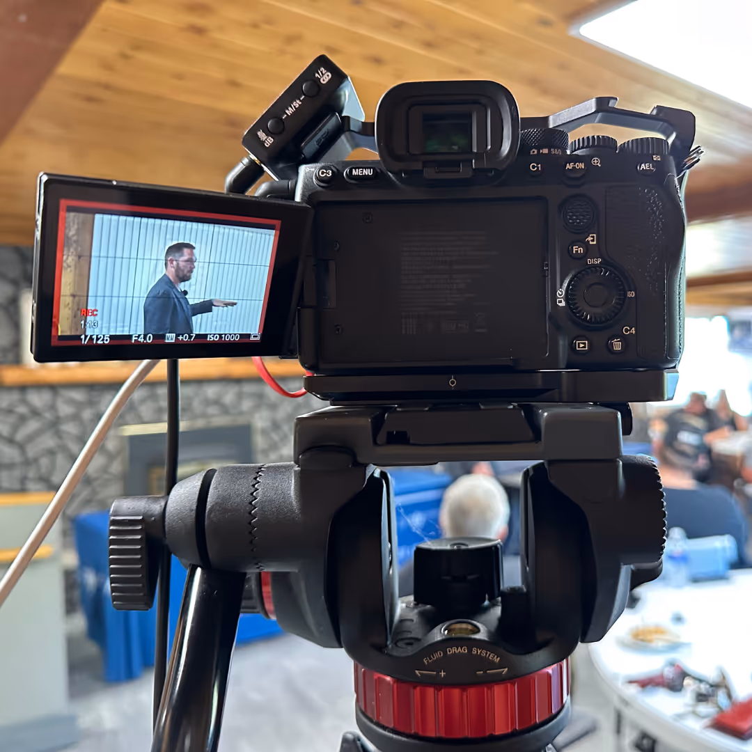 High production video being recorded