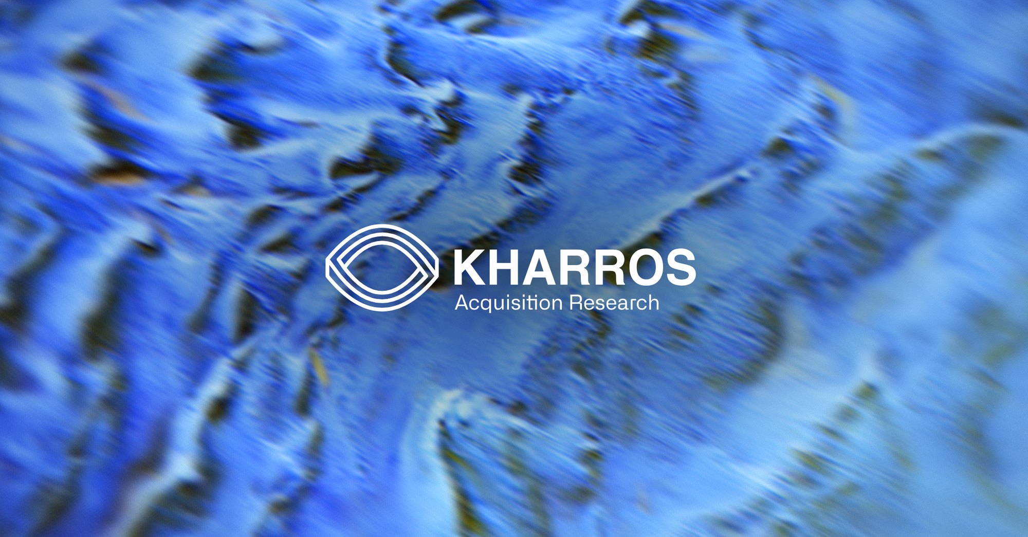 Kharros Acquisition Research. Rippled blue sand waves, marbled from a Landsat image