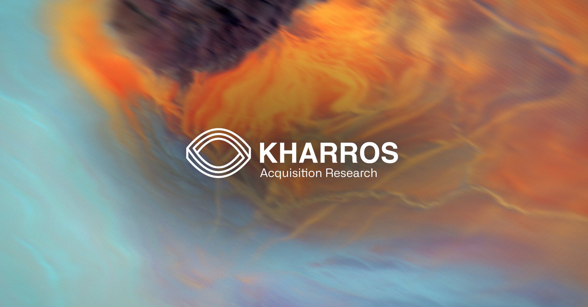 Kharros Acquisition Research. A desert plateau trailing orange sand, marbled from the Landsat image Re-entry