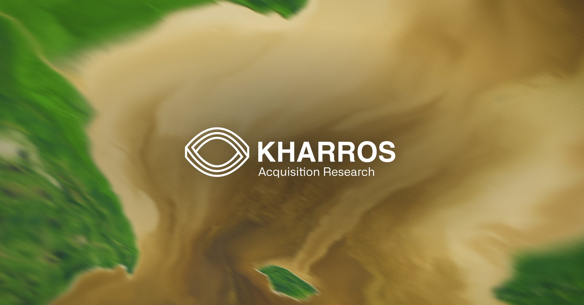 Kharros Acquisition Research. Sediment pouring into a bay, marbled from the Landsat image Facing the Tide