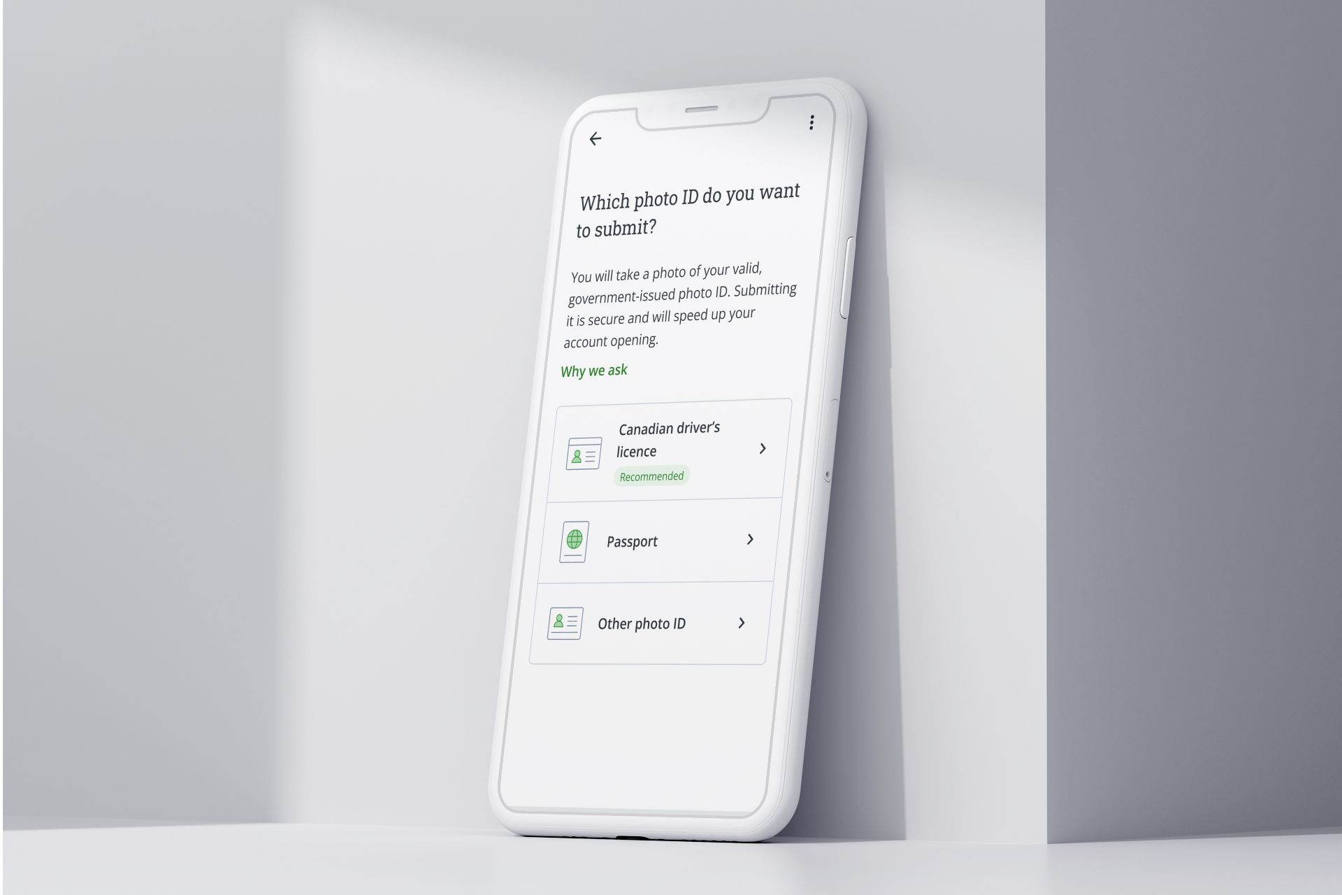 mobile with the designs of the starting screen