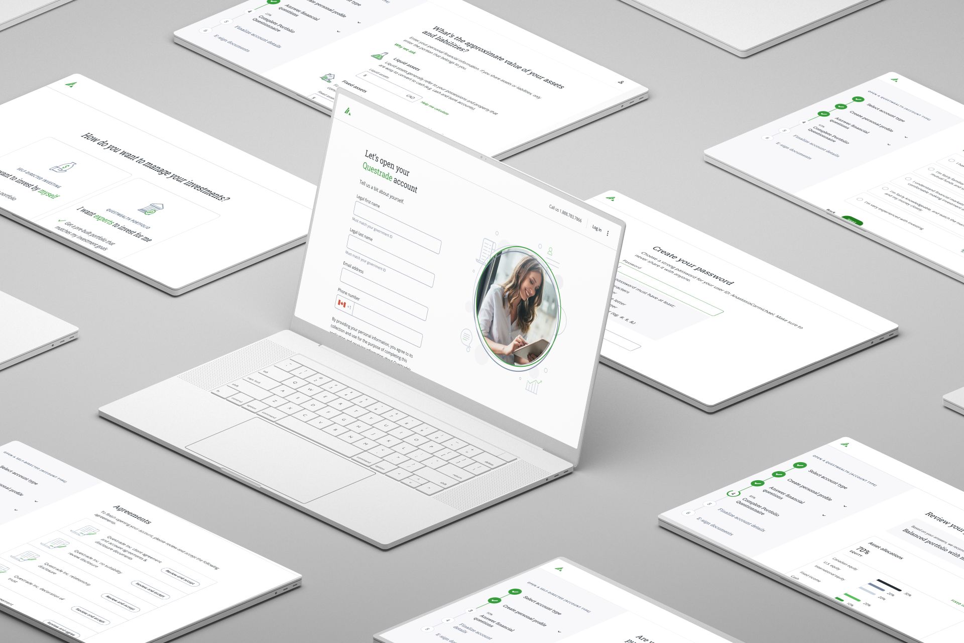 mobile with the designs of the starting screen