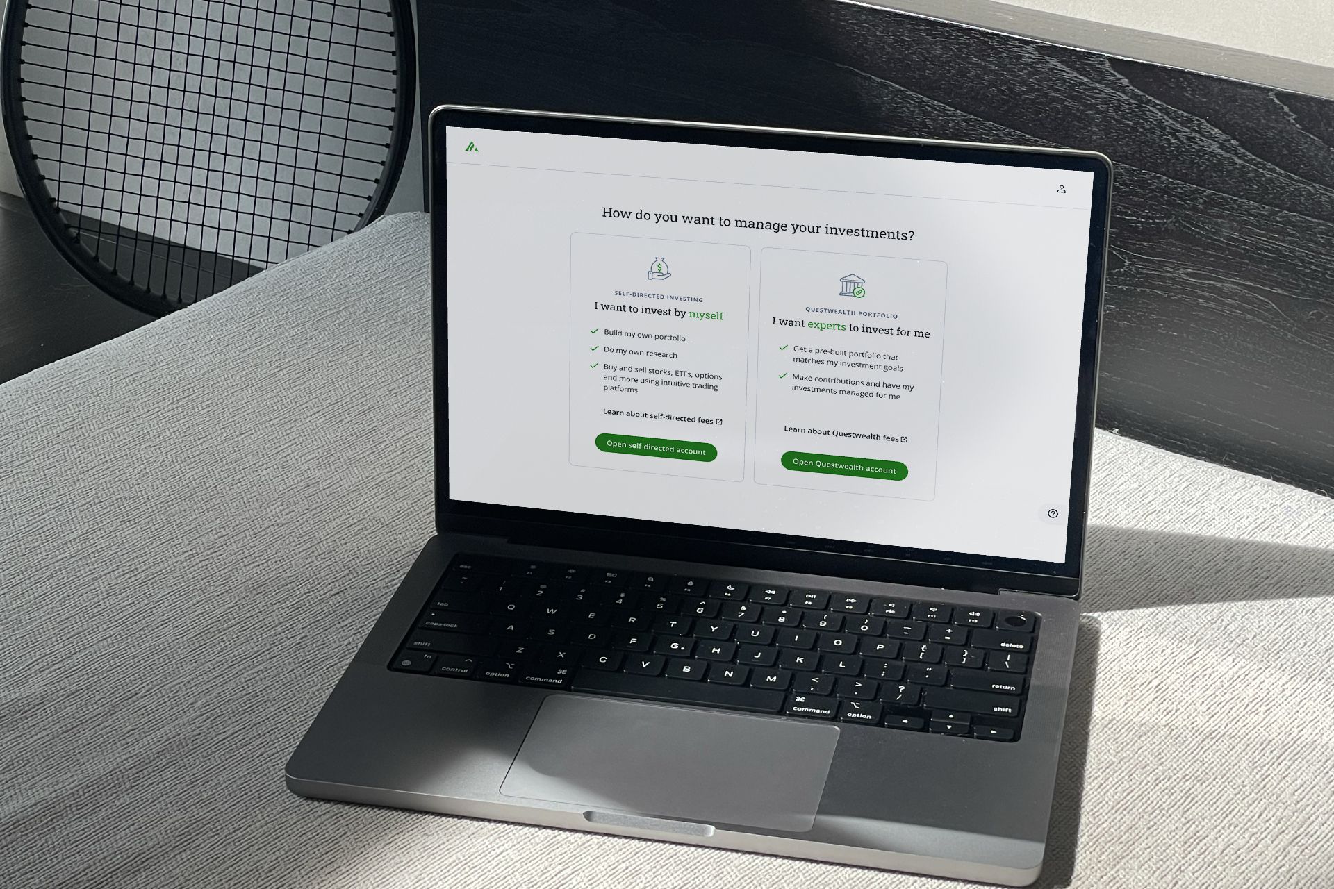Laptop and phone with a design