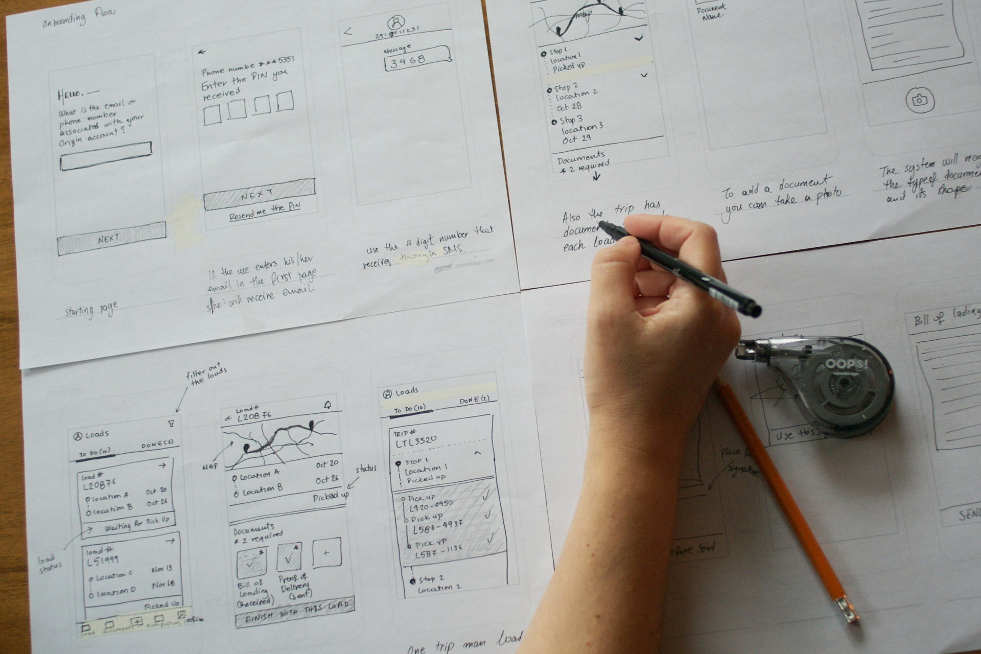 A collection of phones with the ID veritication designs on them