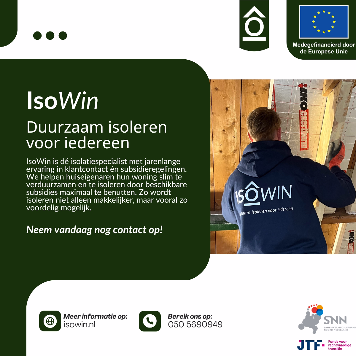 IsoWin ontwikkelt digitaal ontzorgmodel voor woningisolatie