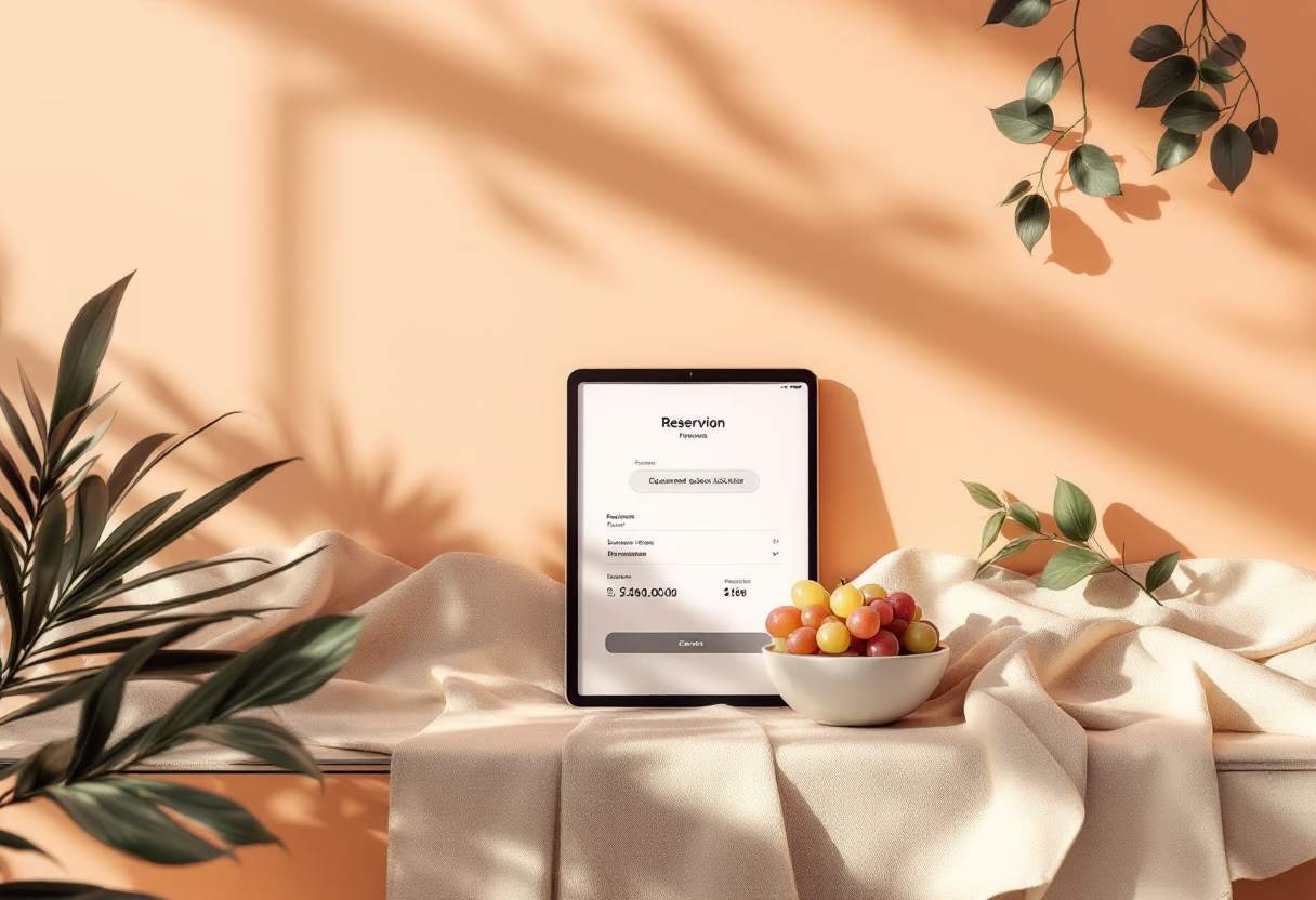 image of reservation desk (for a winery)