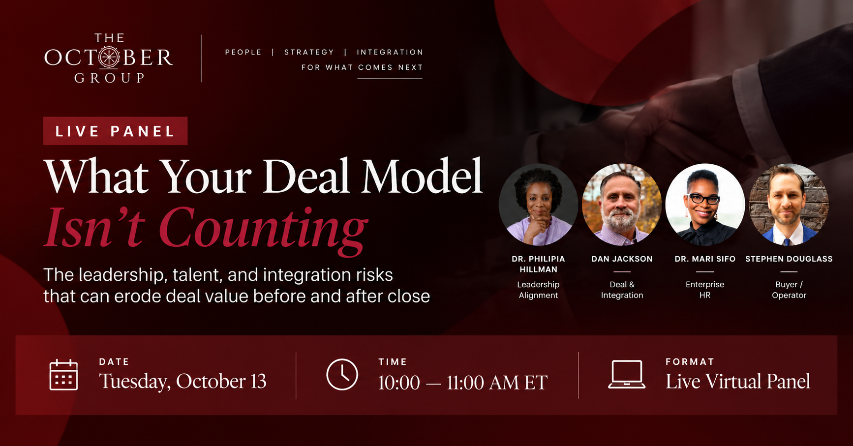 What Your Deal Model Isn't Counting panel
