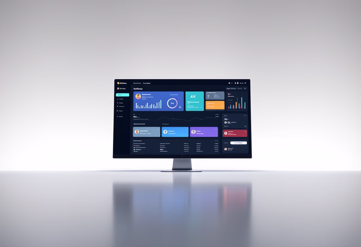 [interface] screenshot of software in action (for an ai saas company)