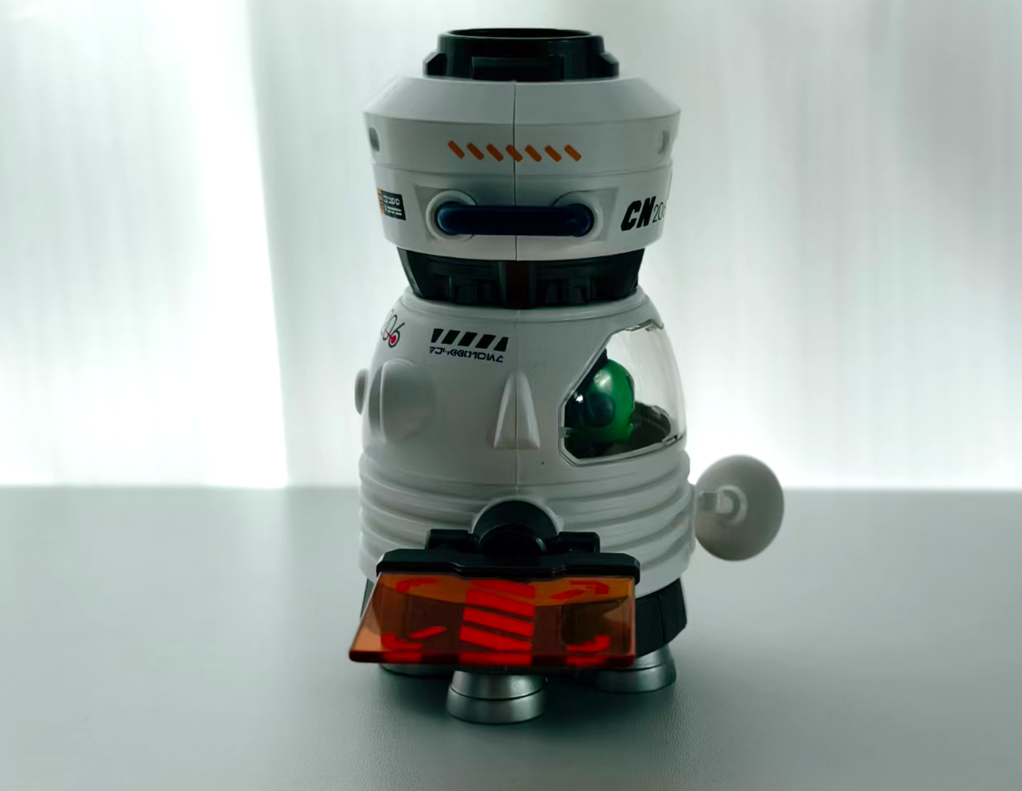 Chameleon Aerospace Dragon space capsule collectible with molded plastic components