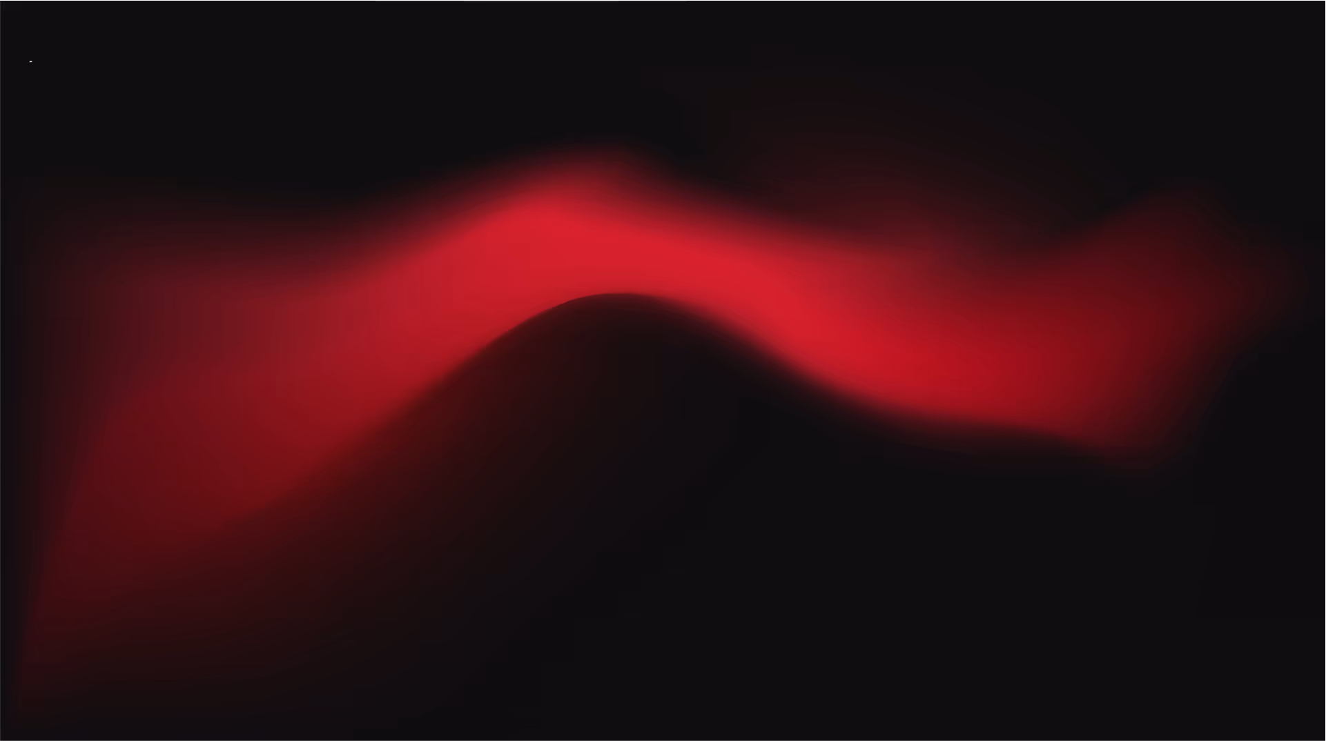 Abstract red light wave on a black background.
