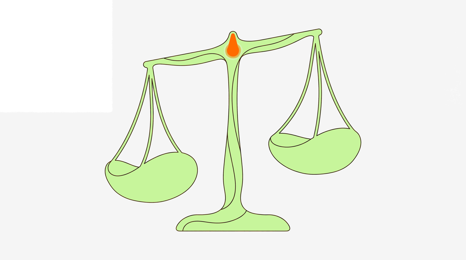 Agency vs in-house — scales illustration representing the balance between outsourcing and building internally