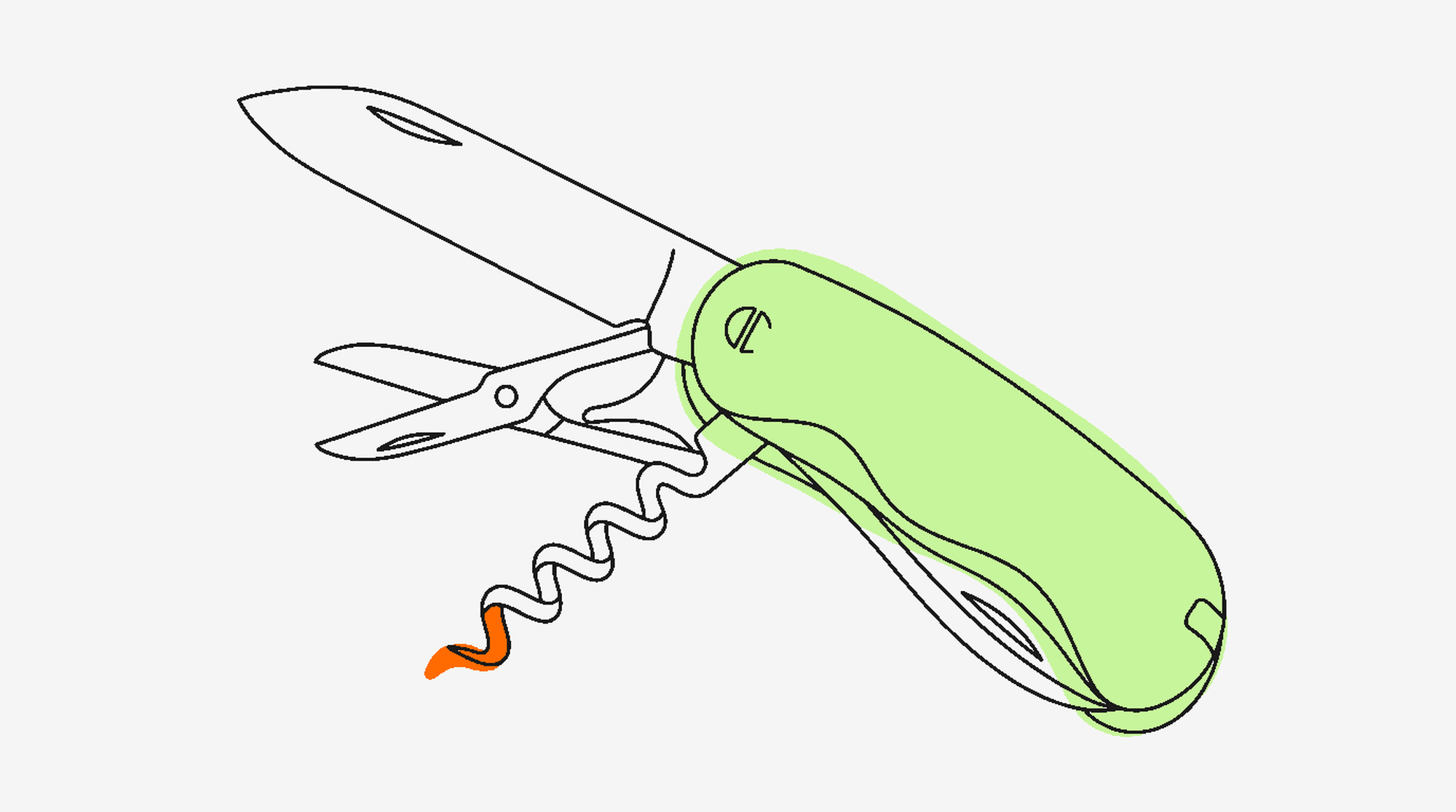 Swiss army knife illustration representing the multi-tool operational versatility needed for TikTok Shop success