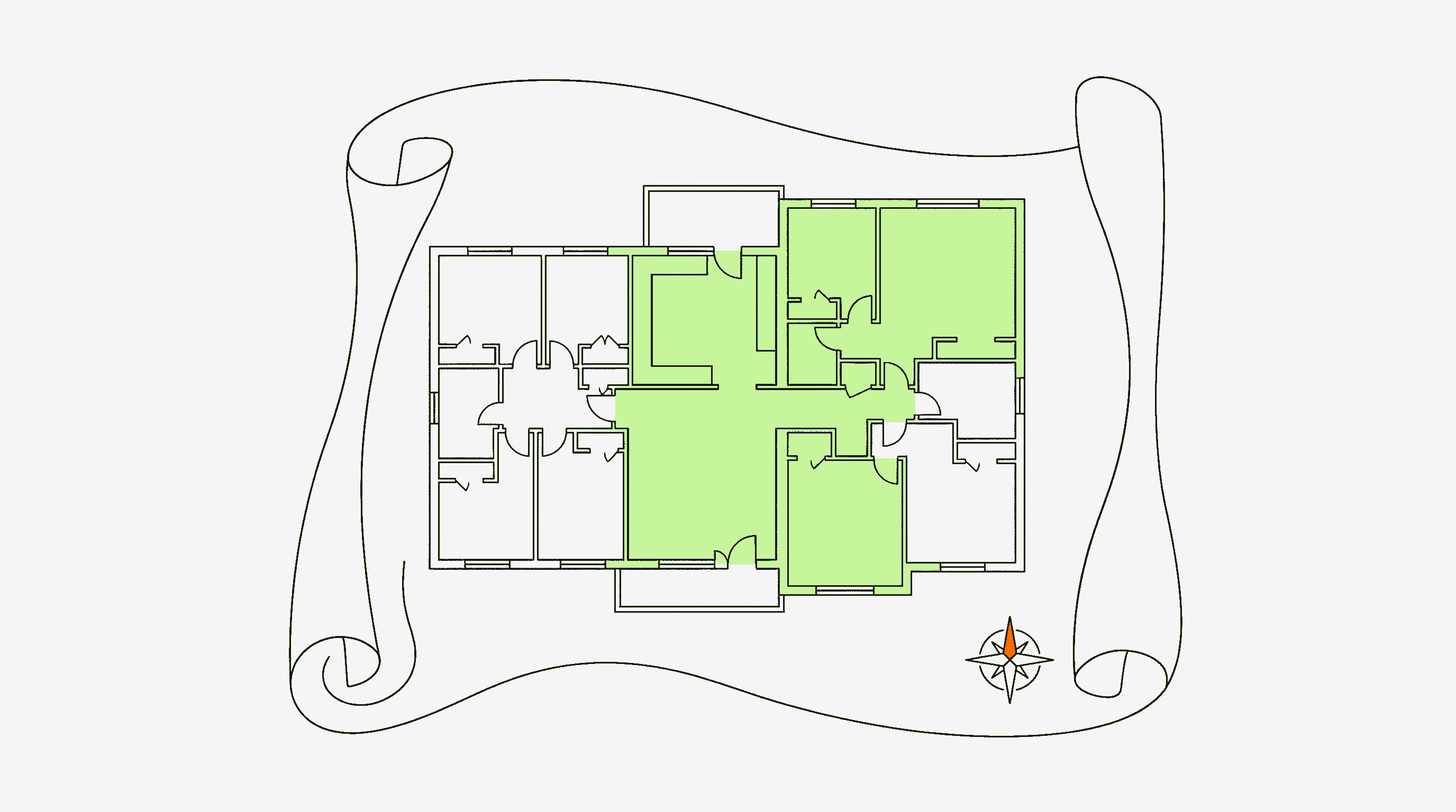 Blueprint plan representing the Scaling Architecture Framework for affiliate programs