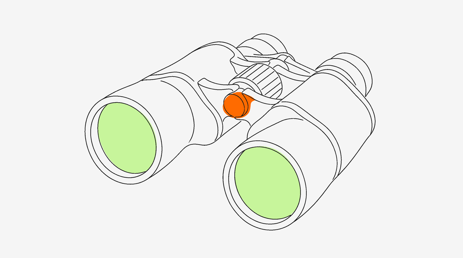 Binoculars representing TikTok Shop market intelligence tools