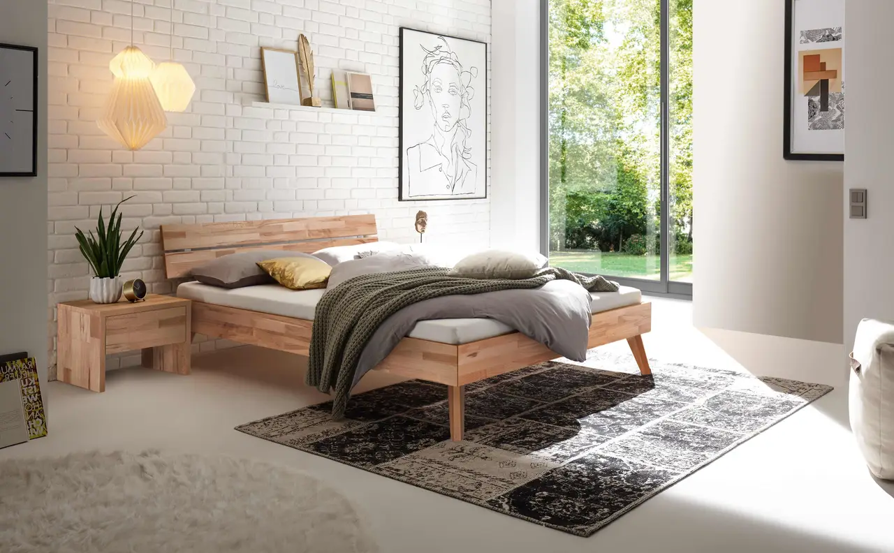 Massief houten bed hasena 160x200 Ortana