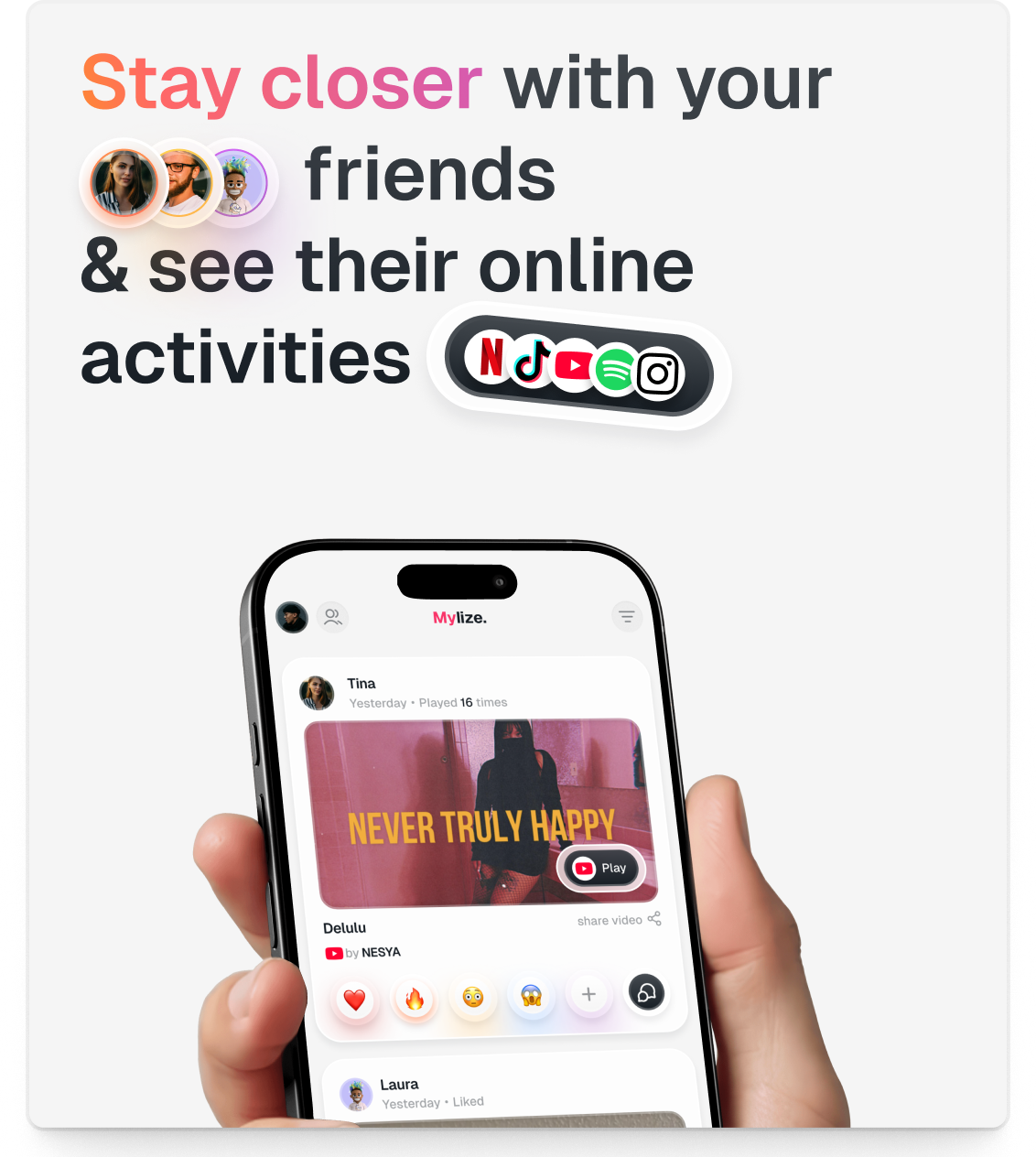 Mylize social media app