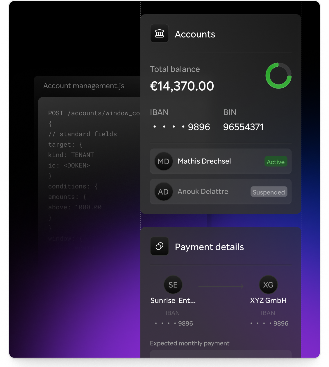 Rakuten banking interface
