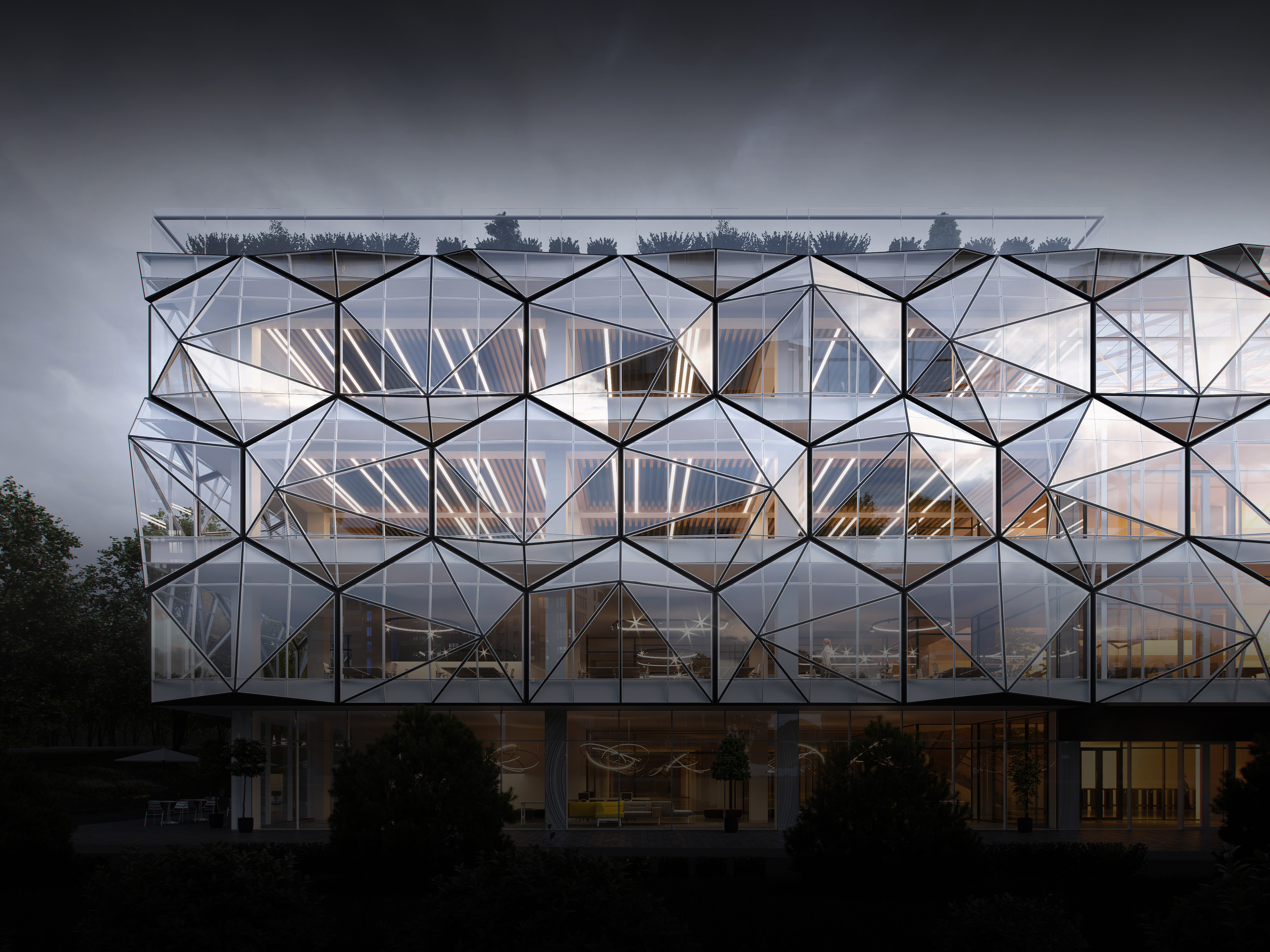 A beautiful woman in a transparent shawl.