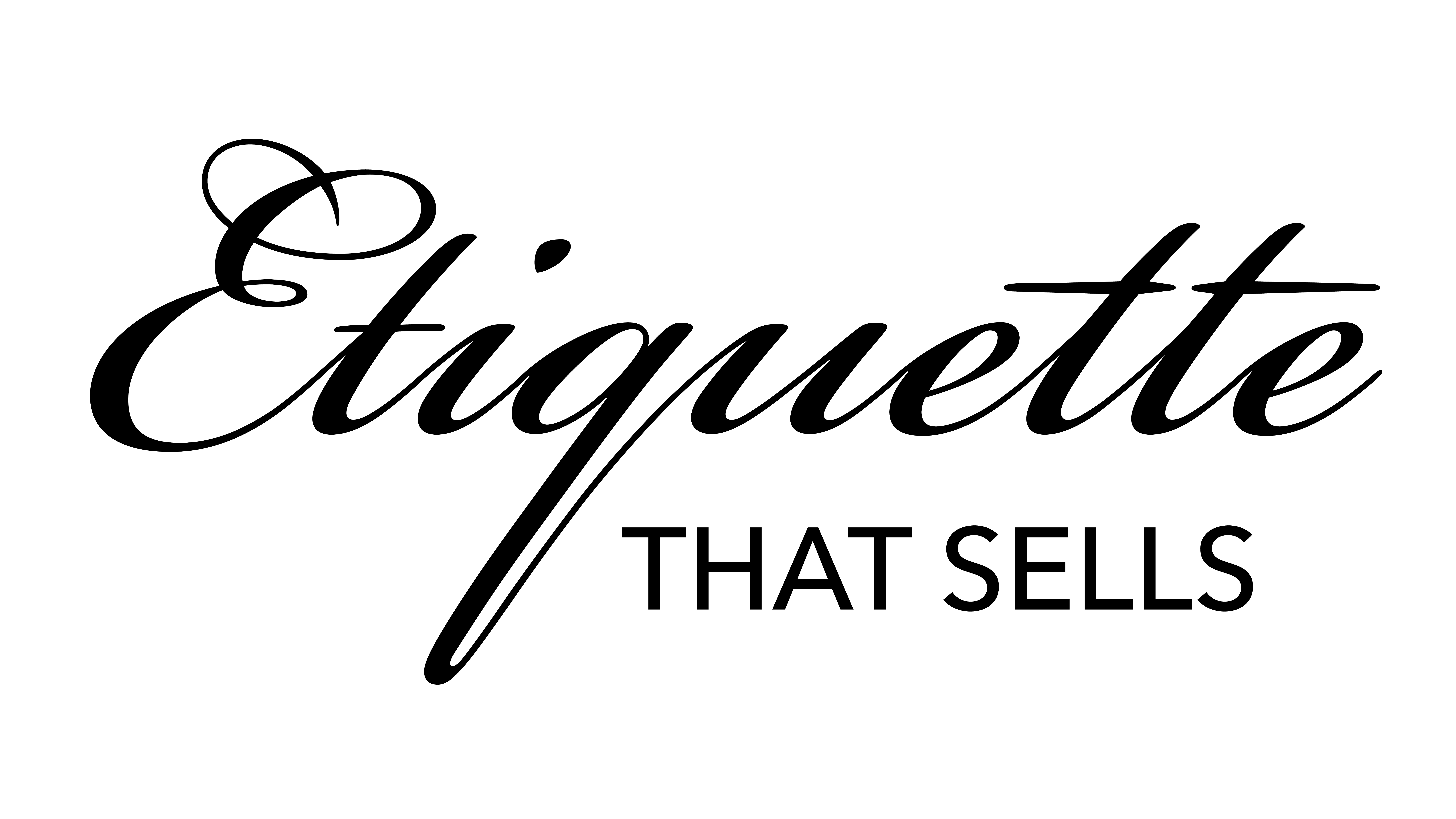 Etikette That Sells logo with stylish black text on white background.