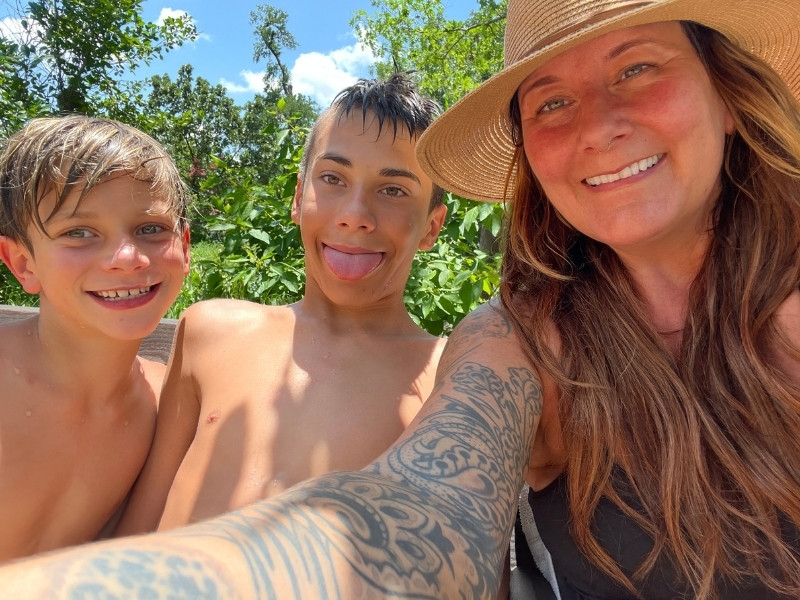 image of volunteer in action