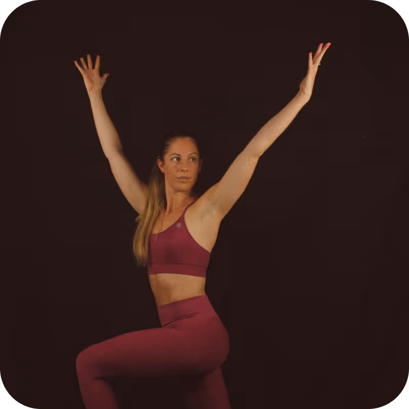 Posture type effectuée durant les cours de pilates