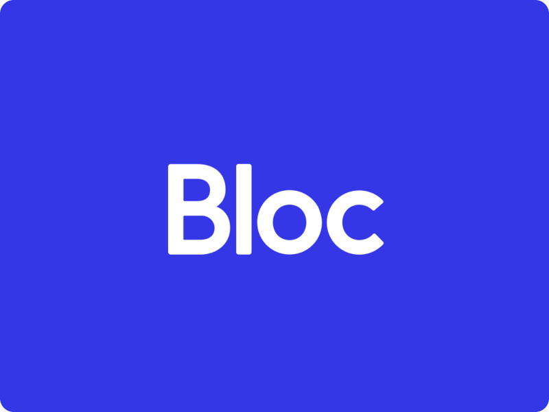 An image with the Bloc company logo