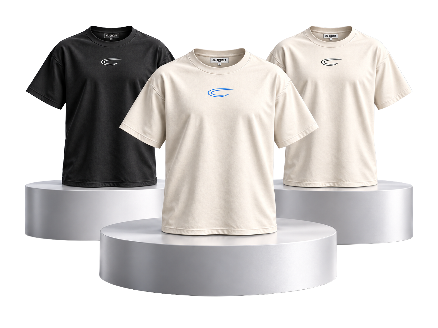 Folded EL GHOST tees