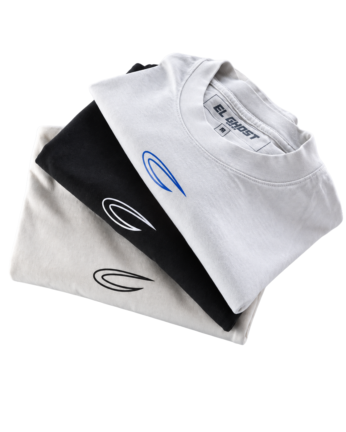 Folded EL GHOST tees
