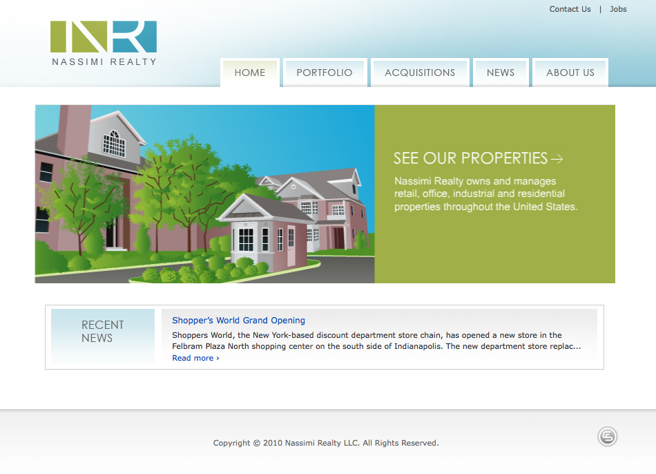 Website design for Nassimi Realty